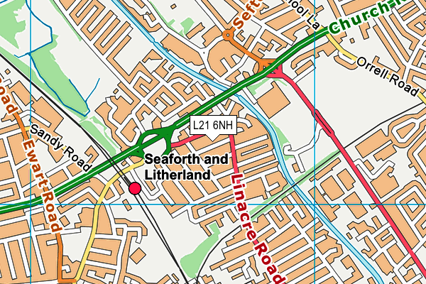 L21 6NH map - OS VectorMap District (Ordnance Survey) L21 6NH map - OS VectorMap District (Ordnance Survey)