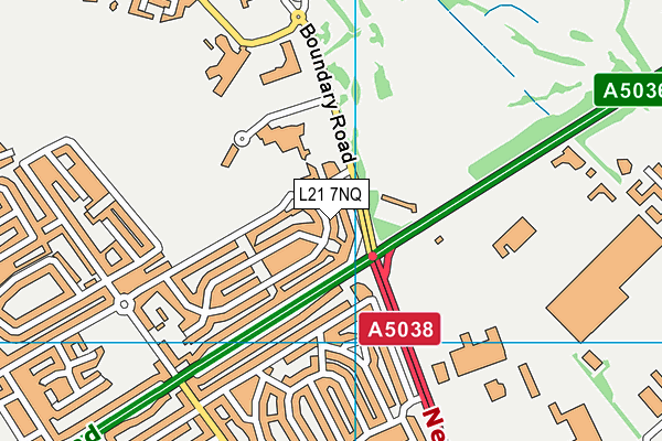 L21 7NQ map - OS VectorMap District (Ordnance Survey) L21 7NQ map - OS VectorMap District (Ordnance Survey)
