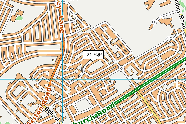 L21 7QP map - OS VectorMap District (Ordnance Survey) L21 7QP map - OS VectorMap District (Ordnance Survey)