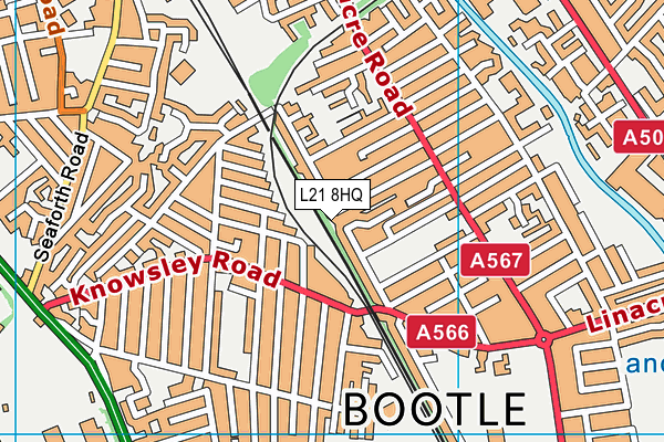 L21 8HQ map - OS VectorMap District (Ordnance Survey) L21 8HQ map - OS VectorMap District (Ordnance Survey)