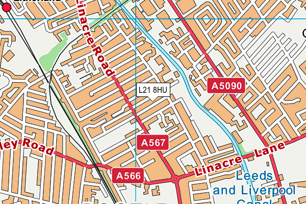 L21 8HU map - OS VectorMap District (Ordnance Survey) L21 8HU map - OS VectorMap District (Ordnance Survey)
