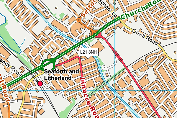 L21 8NH map - OS VectorMap District (Ordnance Survey)