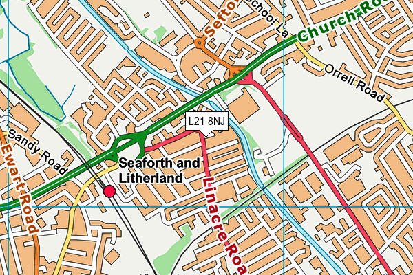 L21 8NJ map - OS VectorMap District (Ordnance Survey) L21 8NJ map - OS VectorMap District (Ordnance Survey)