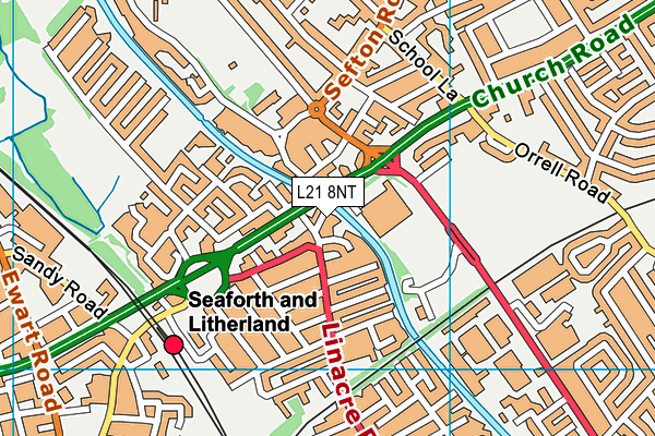 L21 8NT map - OS VectorMap District (Ordnance Survey)
