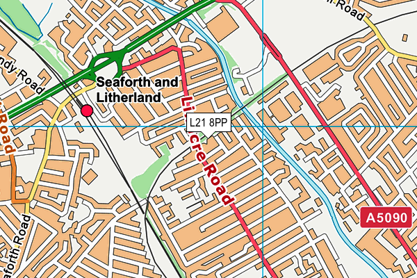L21 8PP map - OS VectorMap District (Ordnance Survey) L21 8PP map - OS VectorMap District (Ordnance Survey)