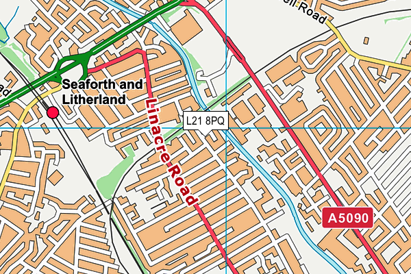 L21 8PQ map - OS VectorMap District (Ordnance Survey) L21 8PQ map - OS VectorMap District (Ordnance Survey)