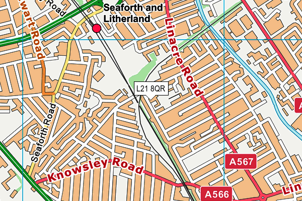 L21 8QR map - OS VectorMap District (Ordnance Survey) L21 8QR map - OS VectorMap District (Ordnance Survey)