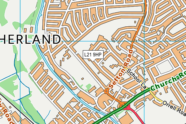 L21 9HP map - OS VectorMap District (Ordnance Survey) L21 9HP map - OS VectorMap District (Ordnance Survey)