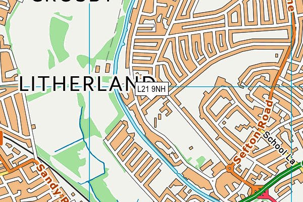 L21 9NH map - OS VectorMap District (Ordnance Survey) L21 9NH map - OS VectorMap District (Ordnance Survey)