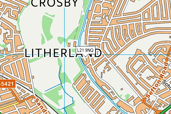 L21 9NQ map - OS VectorMap District (Ordnance Survey) L21 9NQ map - OS VectorMap District (Ordnance Survey)