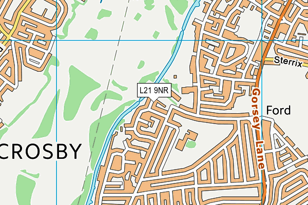 L21 9NR map - OS VectorMap District (Ordnance Survey)