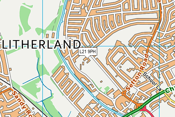 L21 9PH map - OS VectorMap District (Ordnance Survey) L21 9PH map - OS VectorMap District (Ordnance Survey)