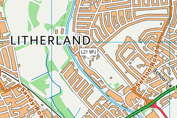 L21 9PJ map - OS VectorMap District (Ordnance Survey) L21 9PJ map - OS VectorMap District (Ordnance Survey)