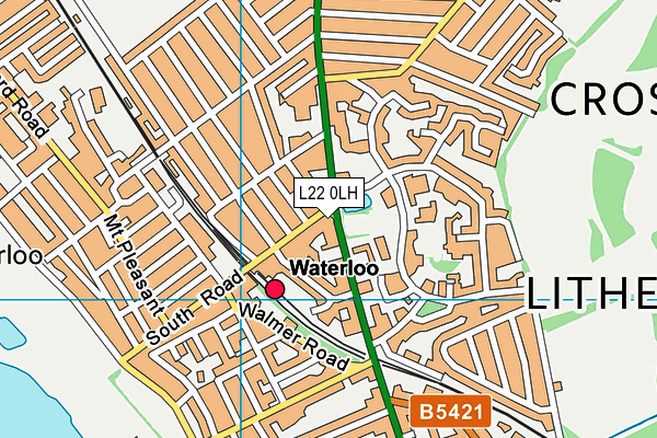 L22 0LH map - OS VectorMap District (Ordnance Survey) L22 0LH map - OS VectorMap District (Ordnance Survey)