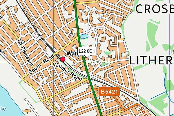 L22 0QH map - OS VectorMap District (Ordnance Survey) L22 0QH map - OS VectorMap District (Ordnance Survey)