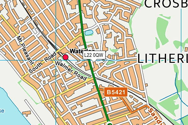 L22 0QW map - OS VectorMap District (Ordnance Survey) L22 0QW map - OS VectorMap District (Ordnance Survey)