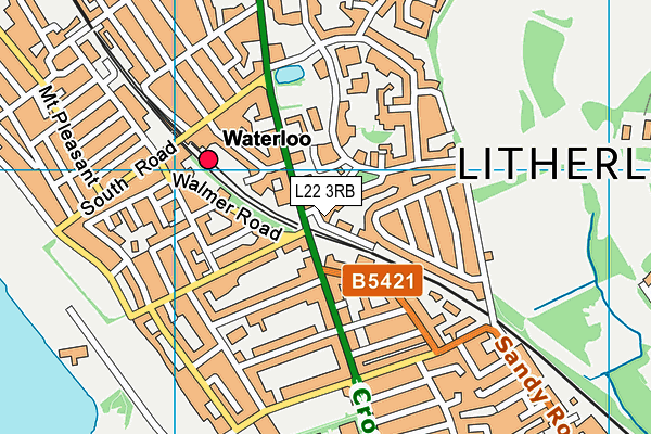 L22 3RB map - OS VectorMap District (Ordnance Survey) L22 3RB map - OS VectorMap District (Ordnance Survey)