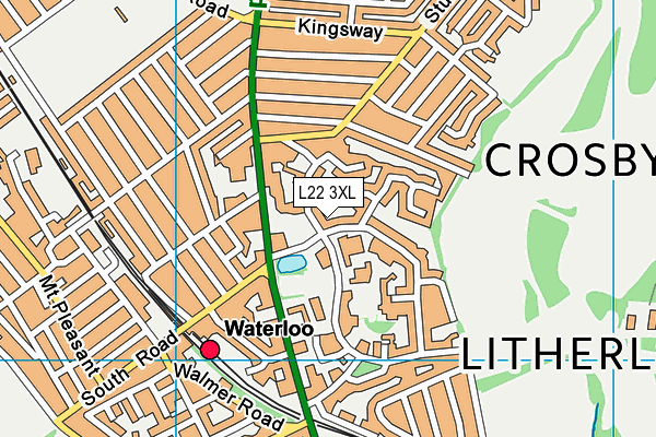 L22 3XL map - OS VectorMap District (Ordnance Survey) L22 3XL map - OS VectorMap District (Ordnance Survey)