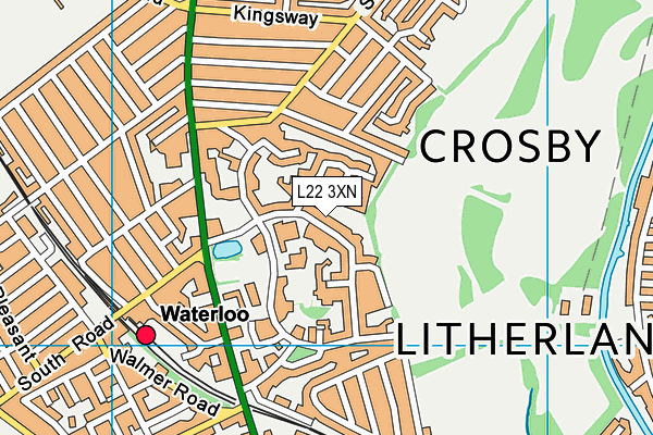 L22 3XN map - OS VectorMap District (Ordnance Survey) L22 3XN map - OS VectorMap District (Ordnance Survey)