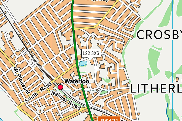 L22 3XS map - OS VectorMap District (Ordnance Survey) L22 3XS map - OS VectorMap District (Ordnance Survey)