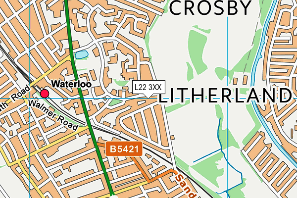 L22 3XX map - OS VectorMap District (Ordnance Survey)