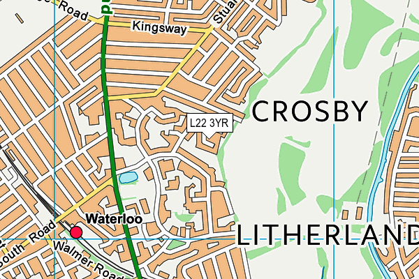 L22 3YR map - OS VectorMap District (Ordnance Survey) L22 3YR map - OS VectorMap District (Ordnance Survey)