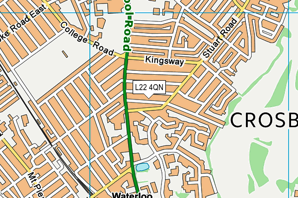 L22 4QN map - OS VectorMap District (Ordnance Survey) L22 4QN map - OS VectorMap District (Ordnance Survey)