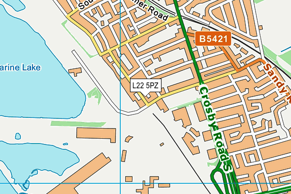L22 5PZ map - OS VectorMap District (Ordnance Survey) L22 5PZ map - OS VectorMap District (Ordnance Survey)