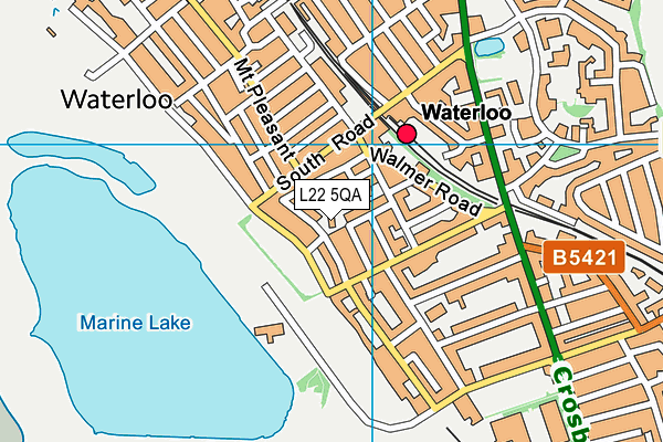 L22 5QA map - OS VectorMap District (Ordnance Survey) L22 5QA map - OS VectorMap District (Ordnance Survey)