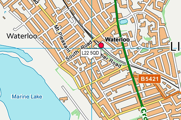 L22 5QD map - OS VectorMap District (Ordnance Survey) L22 5QD map - OS VectorMap District (Ordnance Survey)