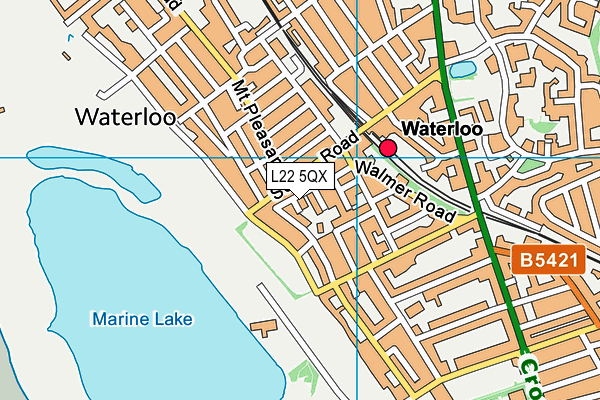 L22 5QX map - OS VectorMap District (Ordnance Survey) L22 5QX map - OS VectorMap District (Ordnance Survey)
