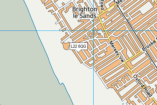 L22 6QG map - OS VectorMap District (Ordnance Survey) L22 6QG map - OS VectorMap District (Ordnance Survey)