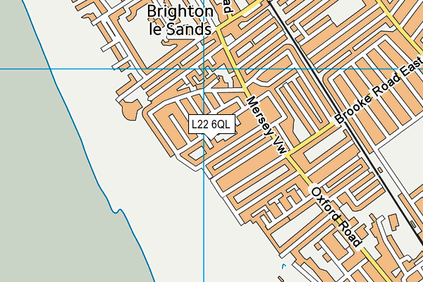 L22 6QL map - OS VectorMap District (Ordnance Survey) L22 6QL map - OS VectorMap District (Ordnance Survey)