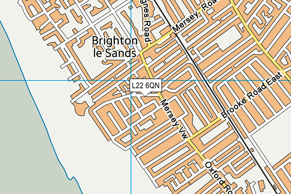 L22 6QN map - OS VectorMap District (Ordnance Survey) L22 6QN map - OS VectorMap District (Ordnance Survey)