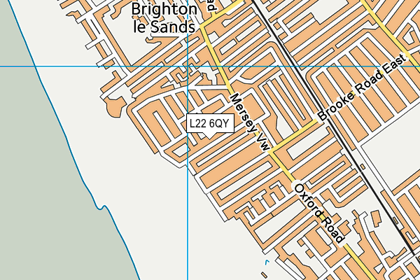 L22 6QY map - OS VectorMap District (Ordnance Survey) L22 6QY map - OS VectorMap District (Ordnance Survey)
