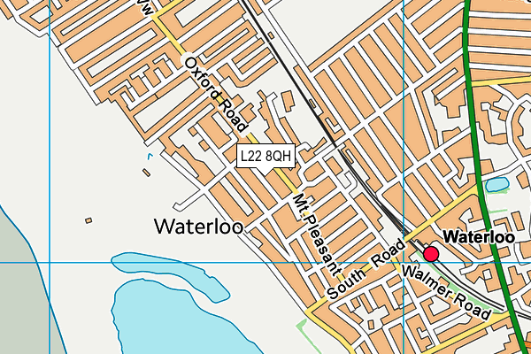 L22 8QH map - OS VectorMap District (Ordnance Survey) L22 8QH map - OS VectorMap District (Ordnance Survey)