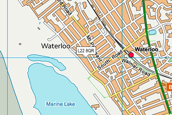 L22 8QR map - OS VectorMap District (Ordnance Survey) L22 8QR map - OS VectorMap District (Ordnance Survey)