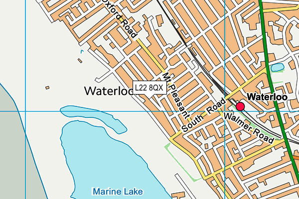 L22 8QX map - OS VectorMap District (Ordnance Survey) L22 8QX map - OS VectorMap District (Ordnance Survey)