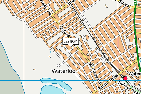 L22 8QY map - OS VectorMap District (Ordnance Survey) L22 8QY map - OS VectorMap District (Ordnance Survey)