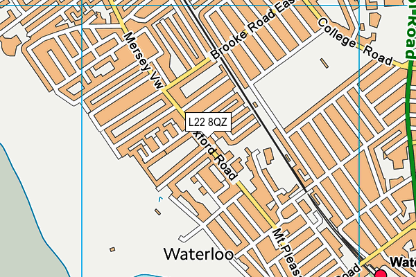 L22 8QZ map - OS VectorMap District (Ordnance Survey) L22 8QZ map - OS VectorMap District (Ordnance Survey)
