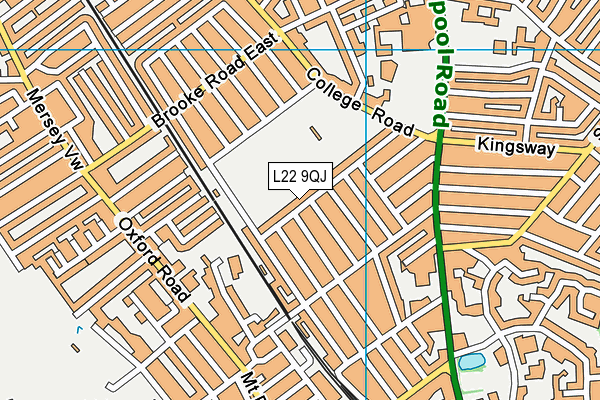 L22 9QJ map - OS VectorMap District (Ordnance Survey) L22 9QJ map - OS VectorMap District (Ordnance Survey)