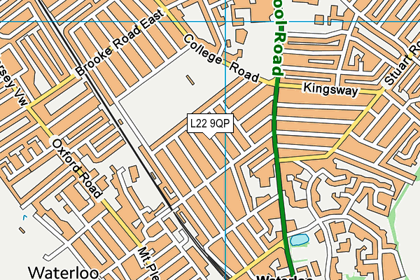 L22 9QP map - OS VectorMap District (Ordnance Survey) L22 9QP map - OS VectorMap District (Ordnance Survey)