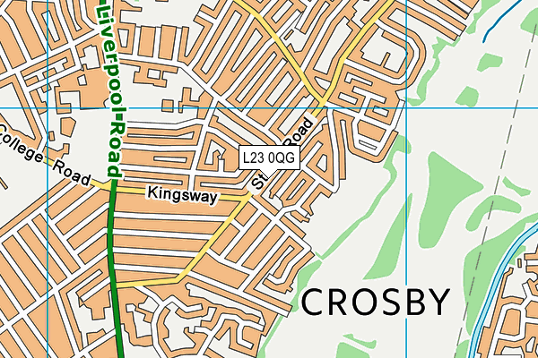 L23 0QG map - OS VectorMap District (Ordnance Survey) L23 0QG map - OS VectorMap District (Ordnance Survey)