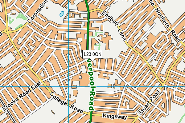 L23 0QN map - OS VectorMap District (Ordnance Survey) L23 0QN map - OS VectorMap District (Ordnance Survey)