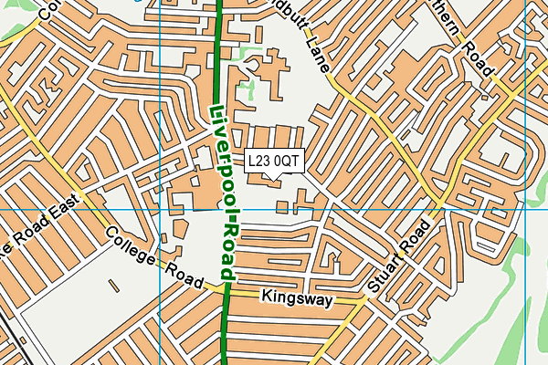 L23 0QT map - OS VectorMap District (Ordnance Survey) L23 0QT map - OS VectorMap District (Ordnance Survey)