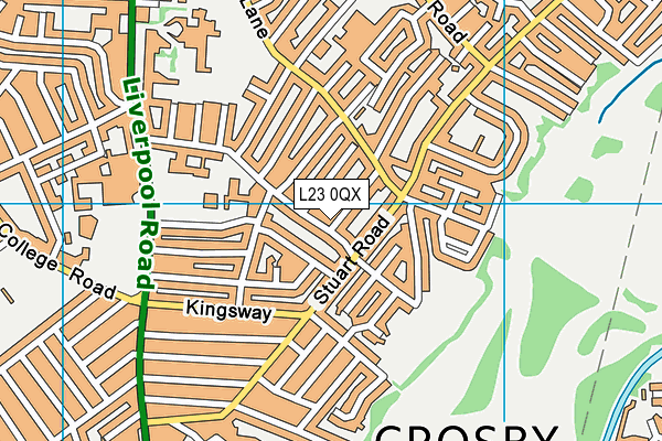 L23 0QX map - OS VectorMap District (Ordnance Survey) L23 0QX map - OS VectorMap District (Ordnance Survey)