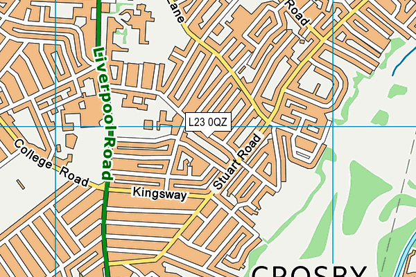 L23 0QZ map - OS VectorMap District (Ordnance Survey) L23 0QZ map - OS VectorMap District (Ordnance Survey)