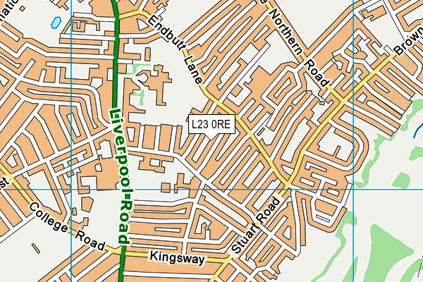 L23 0RE map - OS VectorMap District (Ordnance Survey) L23 0RE map - OS VectorMap District (Ordnance Survey)