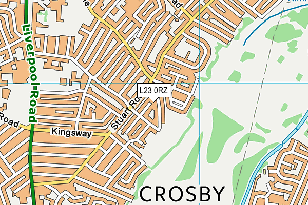 L23 0RZ map - OS VectorMap District (Ordnance Survey)