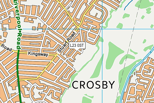 L23 0ST map - OS VectorMap District (Ordnance Survey) L23 0ST map - OS VectorMap District (Ordnance Survey)